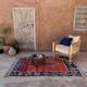 Moroccan carpet boucherouite colored - 139 x 207 cm