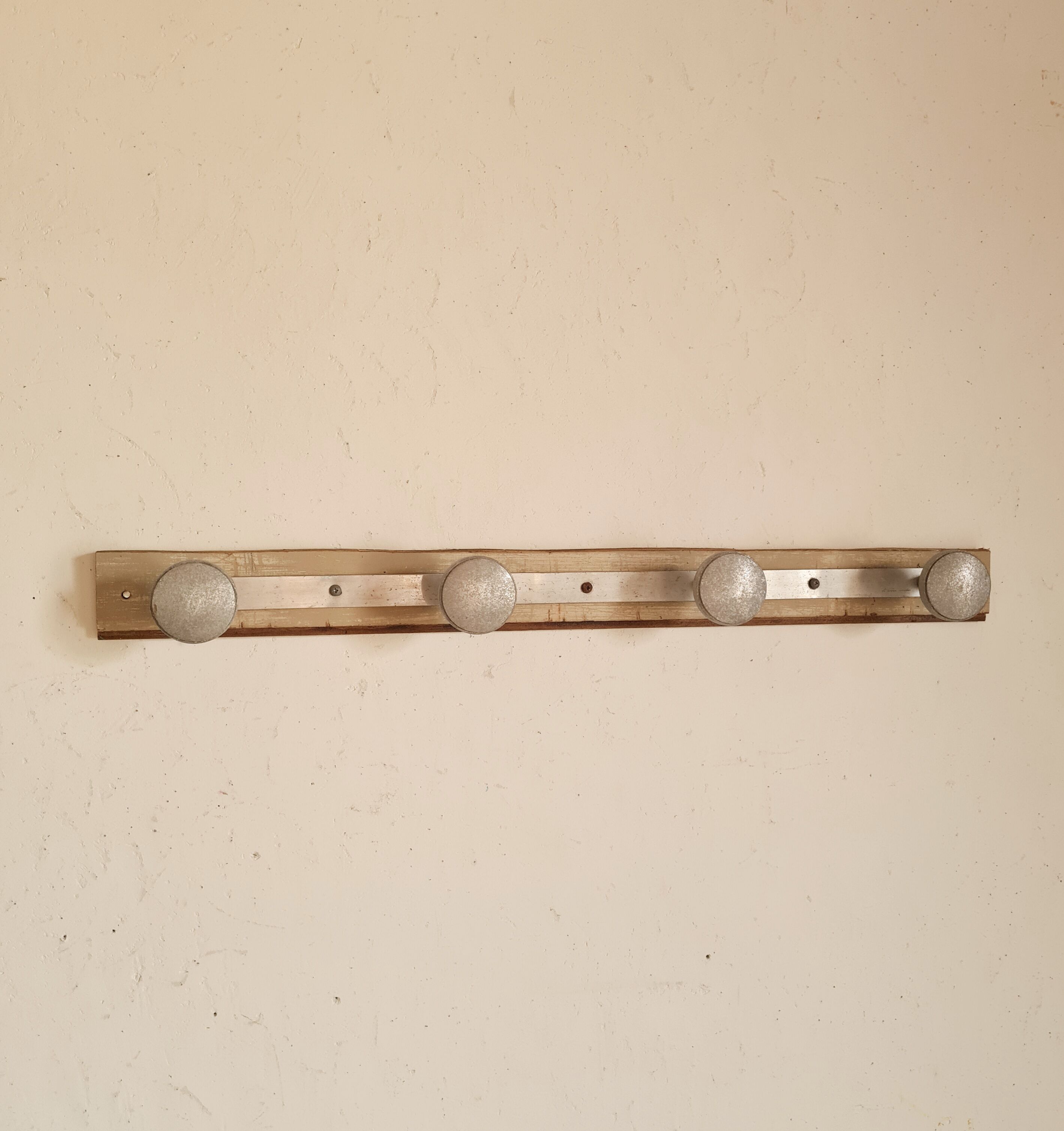 Old coat rack wood and metal