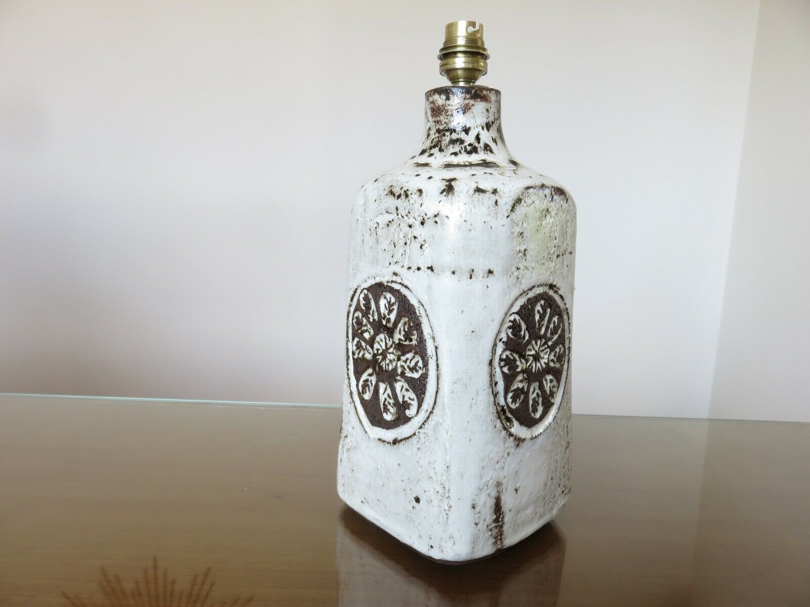Ceramic lamp by Albert Thiry 60s signed
