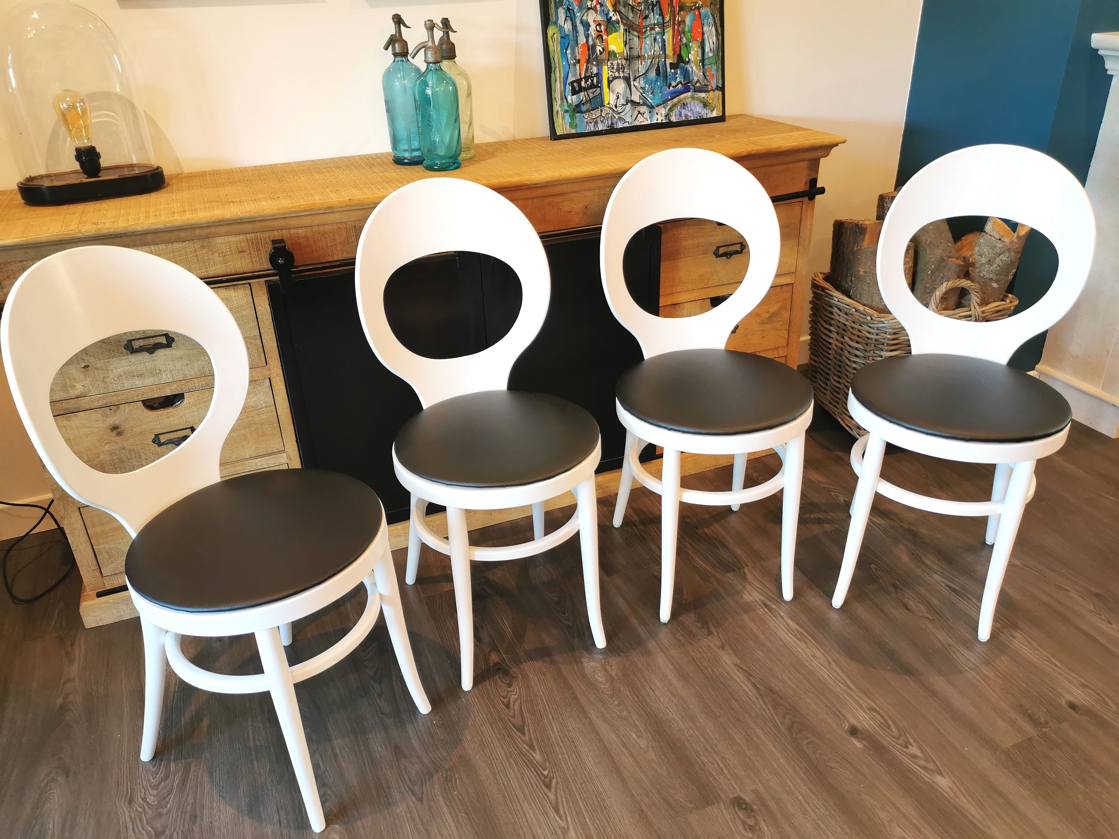 Lot de 4 chaises bistrot Baumann Mouette