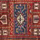 Antique Caucasian Karabakh carpet in 100% wool, late 19th century.