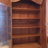Old provencal walnut wardrobe
