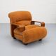 Italian Armchair Chenille 1970s