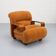 Fauteuil italien en chenille des années 1970