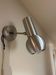 brushed metal wall light 1970