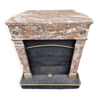 Stove fireplace old marble