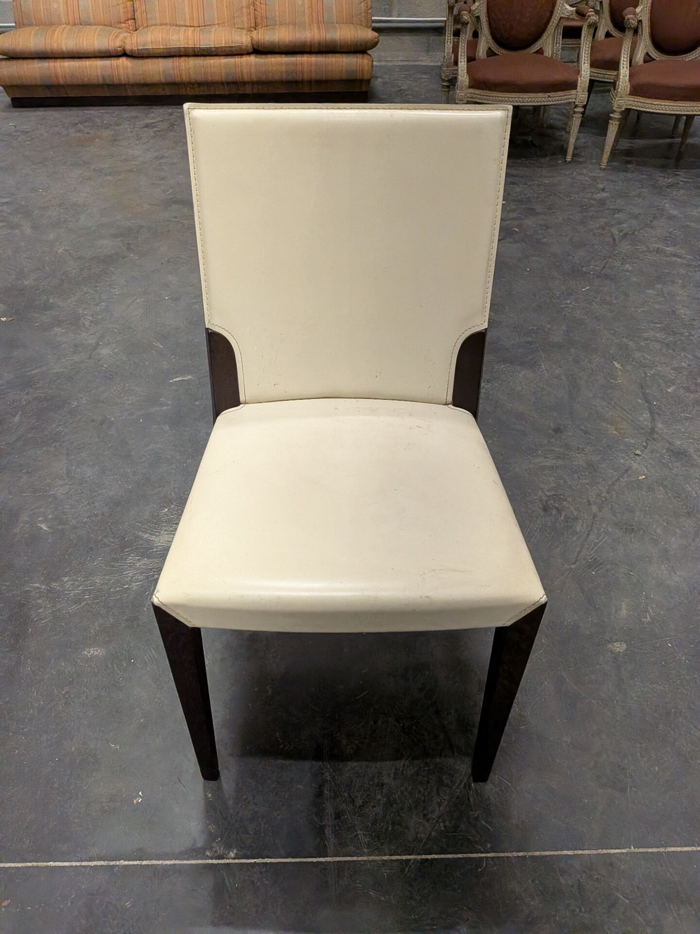 Set of 5 vintage Cattelan Italia chairs – Italian design, cream white