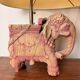 Pair of elephant lamps by Claude de Muzac (1934-2022) – Sculpted wood