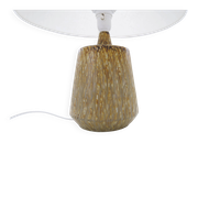 Mid-century ceramic table lamp in earth tones by Gunnar Nylund, Rörstrand, Sweden.