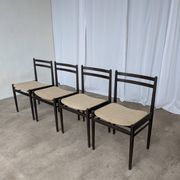 Set of 4 Stol Kamnik Dining Chair: Vintage Scandinavian Beech Wood, Yugosla