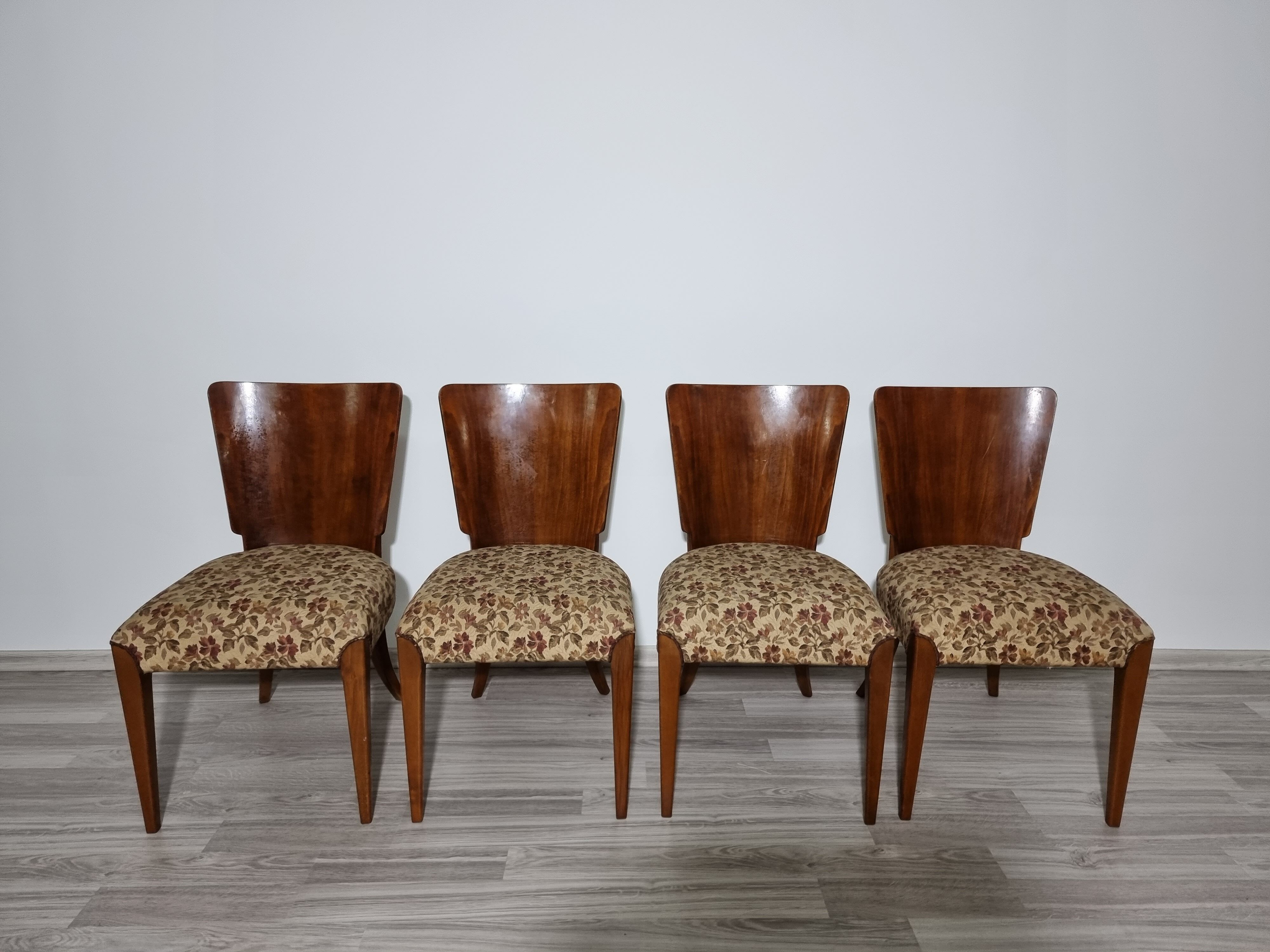 Dining chairs by Jindrich Halabala
