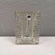 Pukeberg Walther Glass rectangular “solifleur” glass vase with one stem.