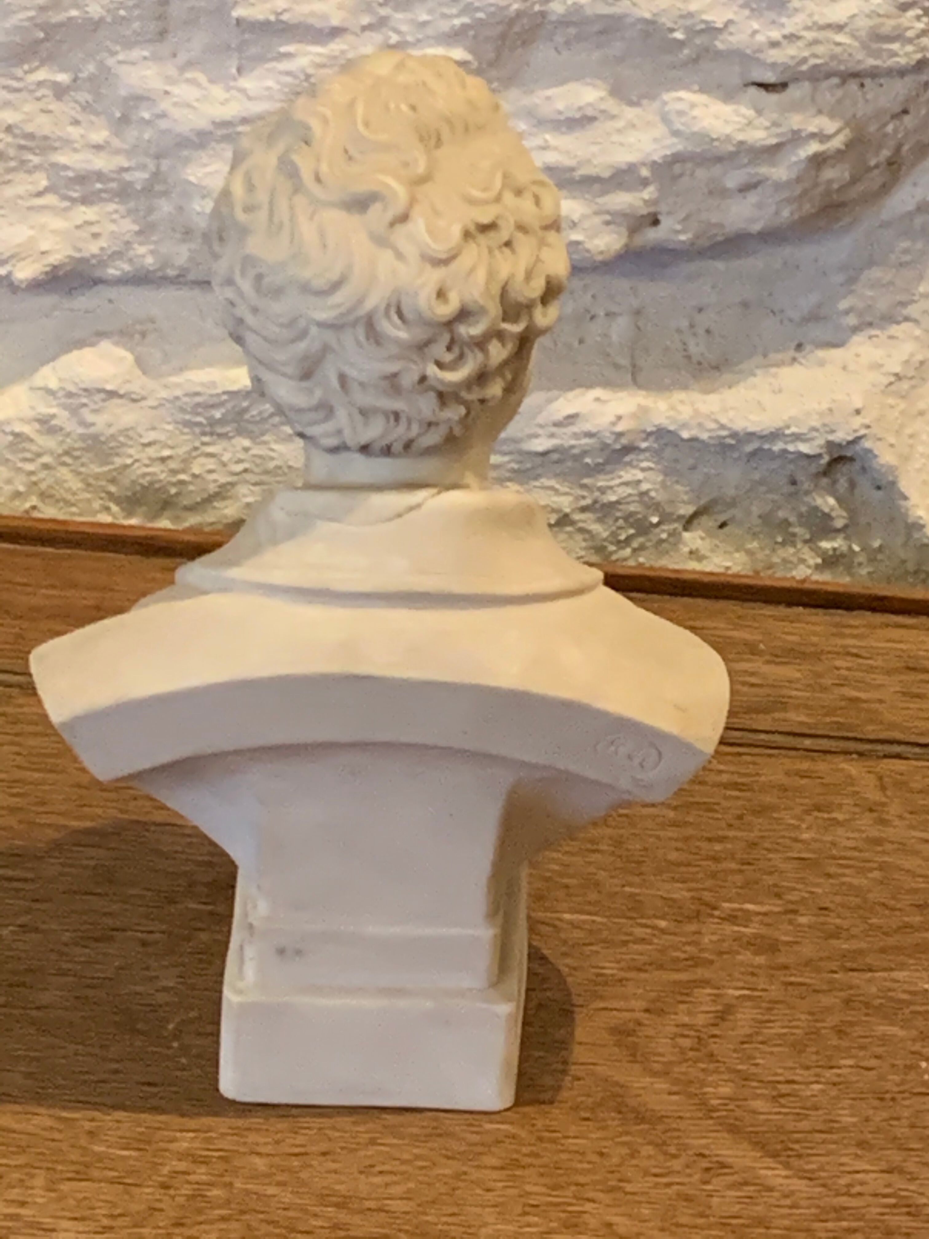 Bust of Byron in ancient signed biscuit