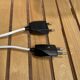 Pair of large modular scandinavian design wall lights from the 1950s.