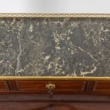 Desk – or secretary, cylinder, mahogany. Late 18th century period.