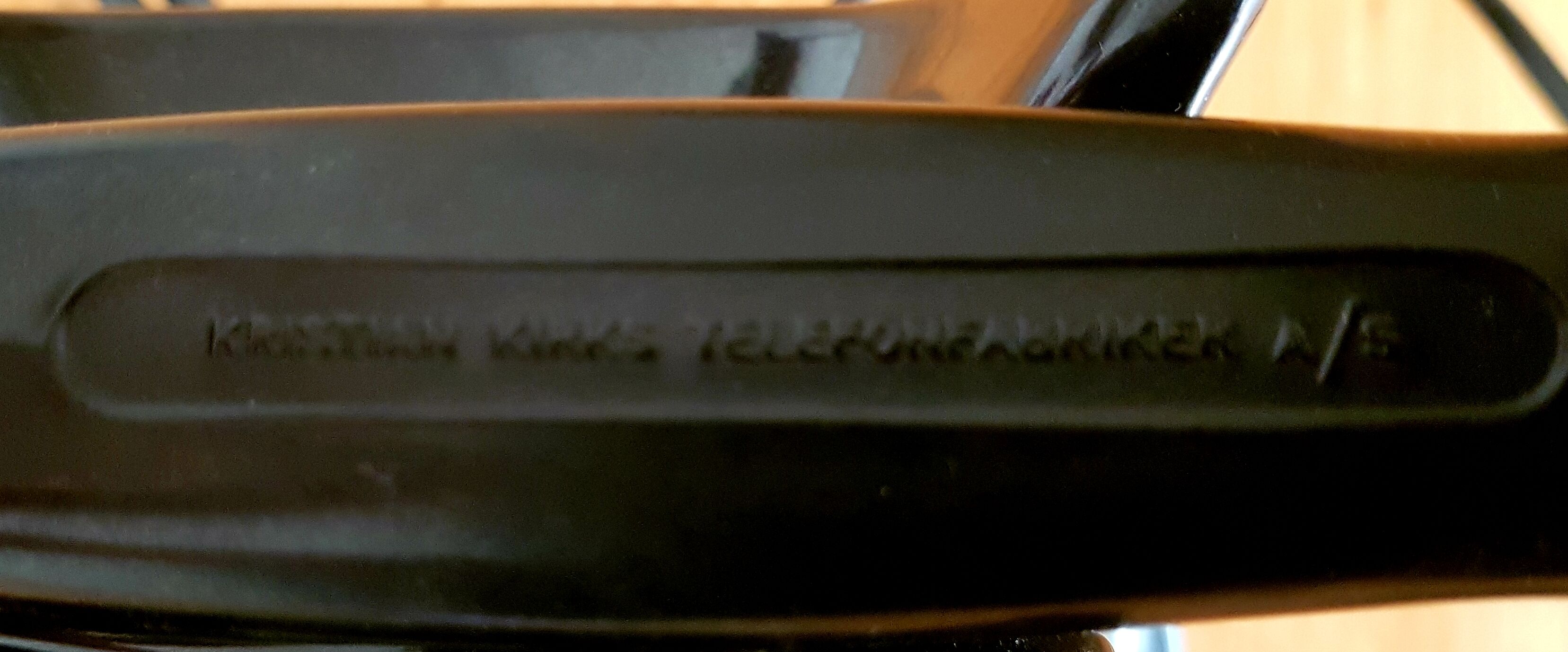 Kristian Kirks 50's black vintage phone