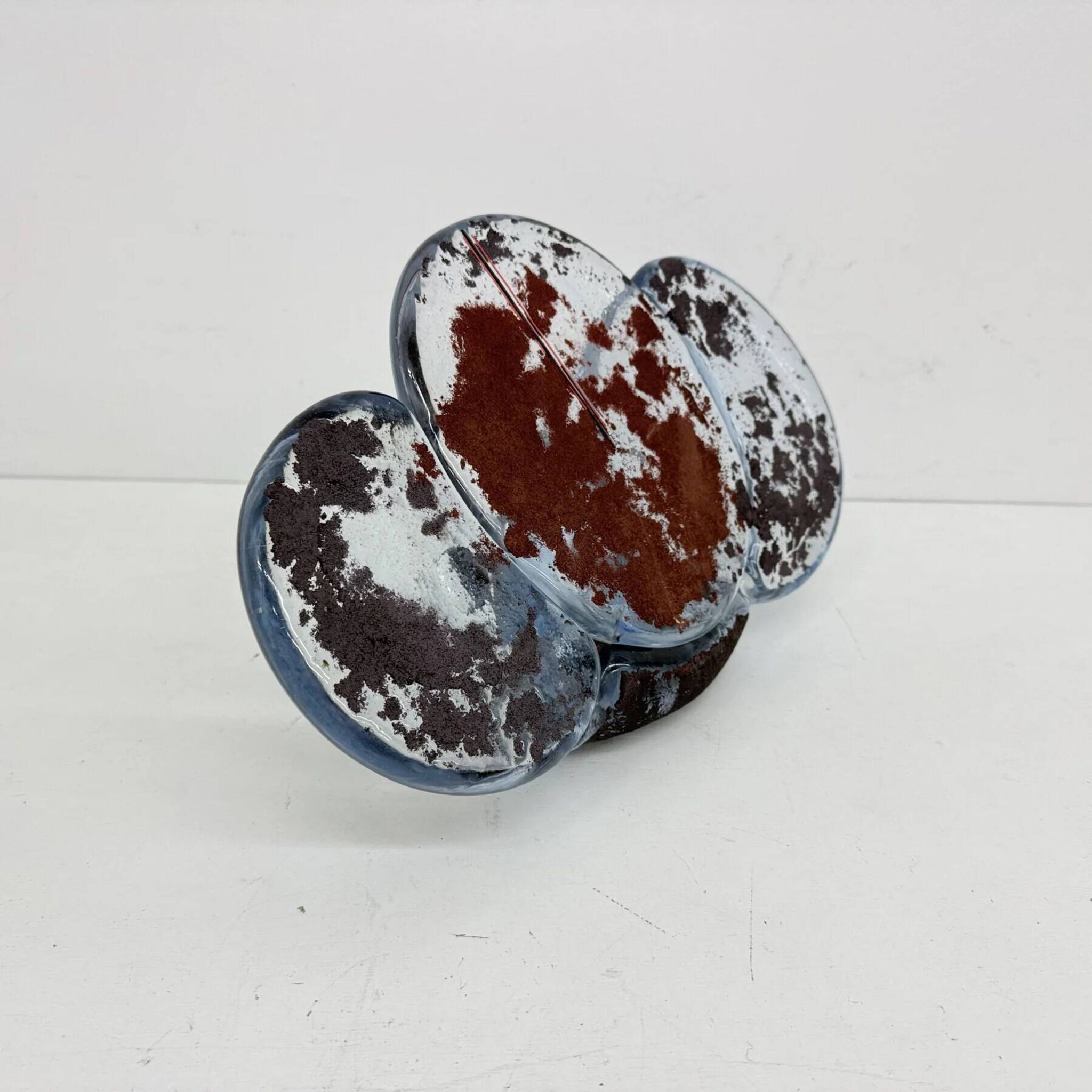 Mid-century abstract glass sculpture, 1970s