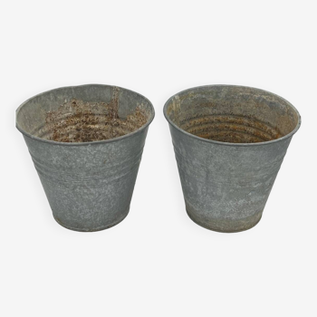 Zinc bucket duo