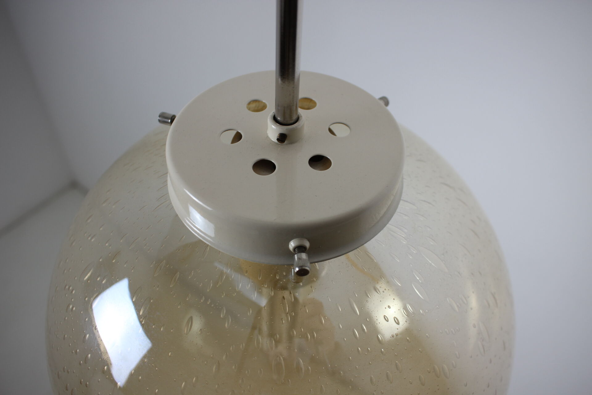 Mid-Century Glass Pendant Czechoslovakia, 1982, Up to 10 Pieces