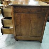 Commode 3 tiroirs en merisier du xvii ème siecle