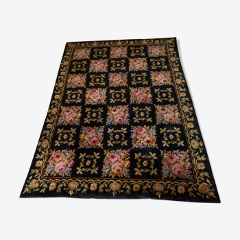 Tapis fleurs vintage 350x165cm