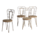 Anciennes chaises d’extérieur blanches (vers 1920). Ensemble de 4 pièces