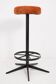 Vintage dark orange stool, Germany, 1960s