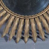 Mirror sun metal golden vintage 50s - 48cm.