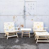 Folding garden chairs by Carlo Hauner for BFC, 1960s, set of 4.