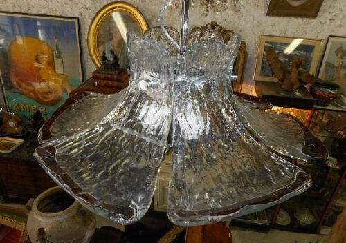 Murano glass plate chandelier from 1960