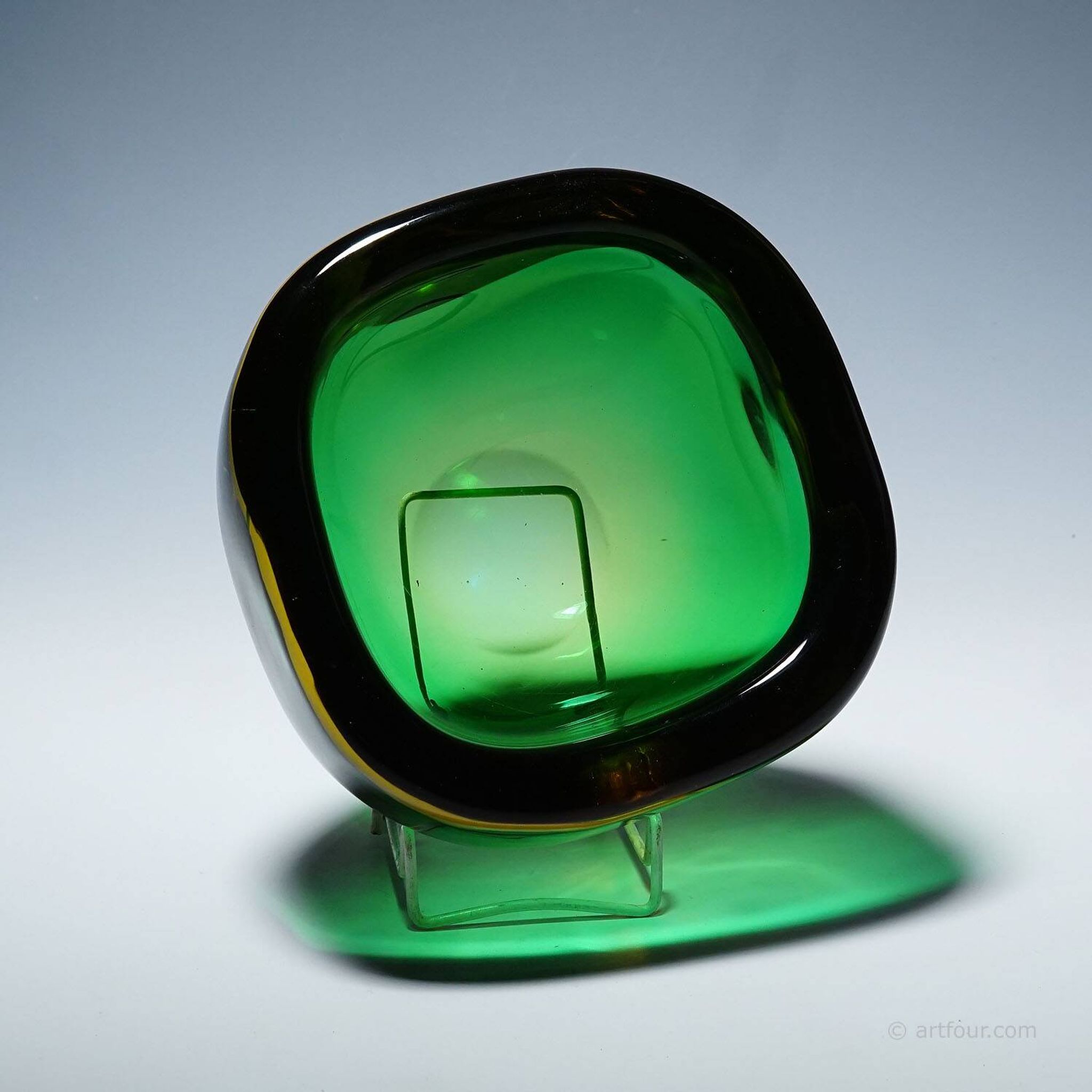 Vintage art glass bowl by Seguso Murano 1960s
