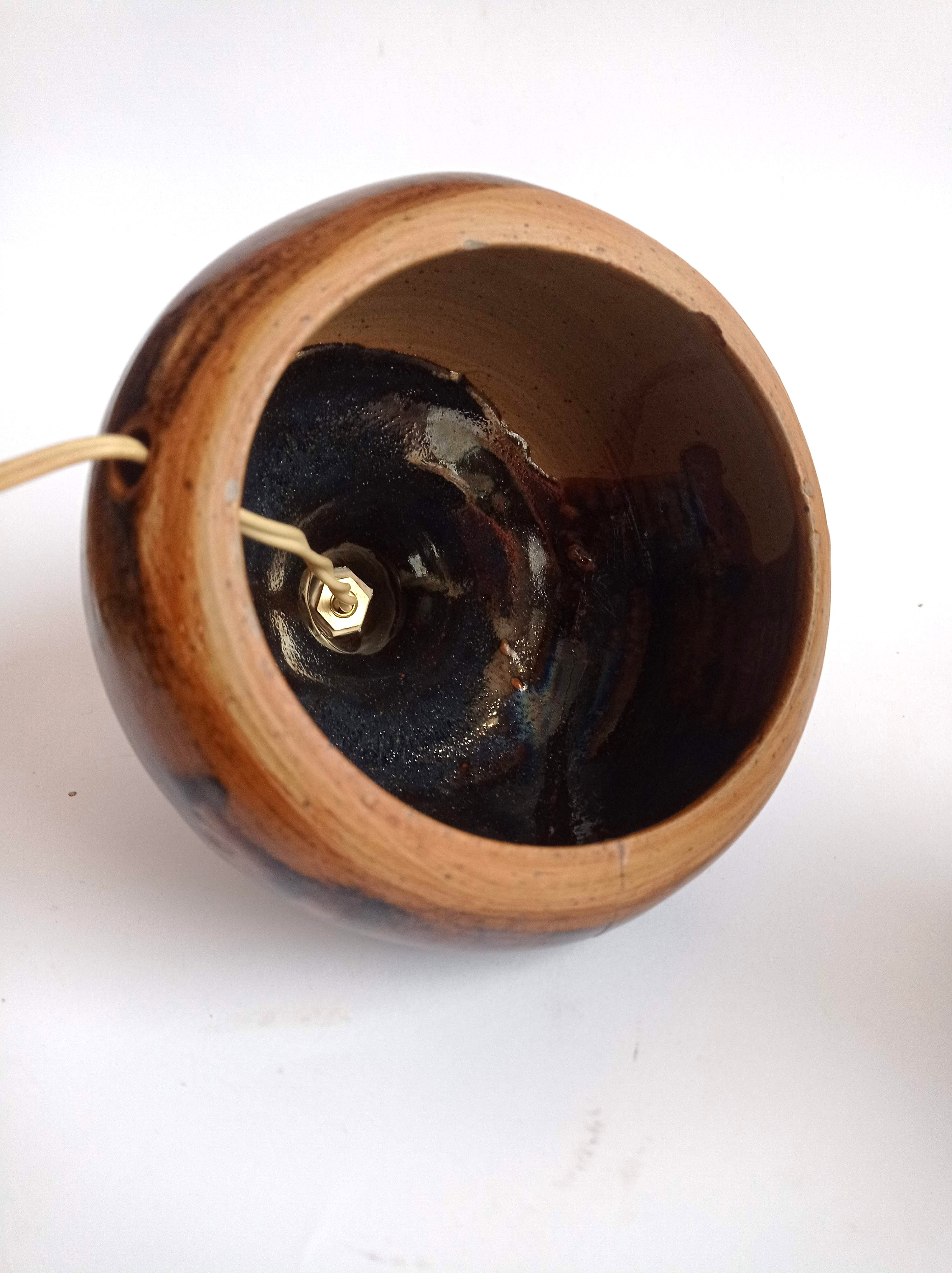 Stoneware lamp from La Borne