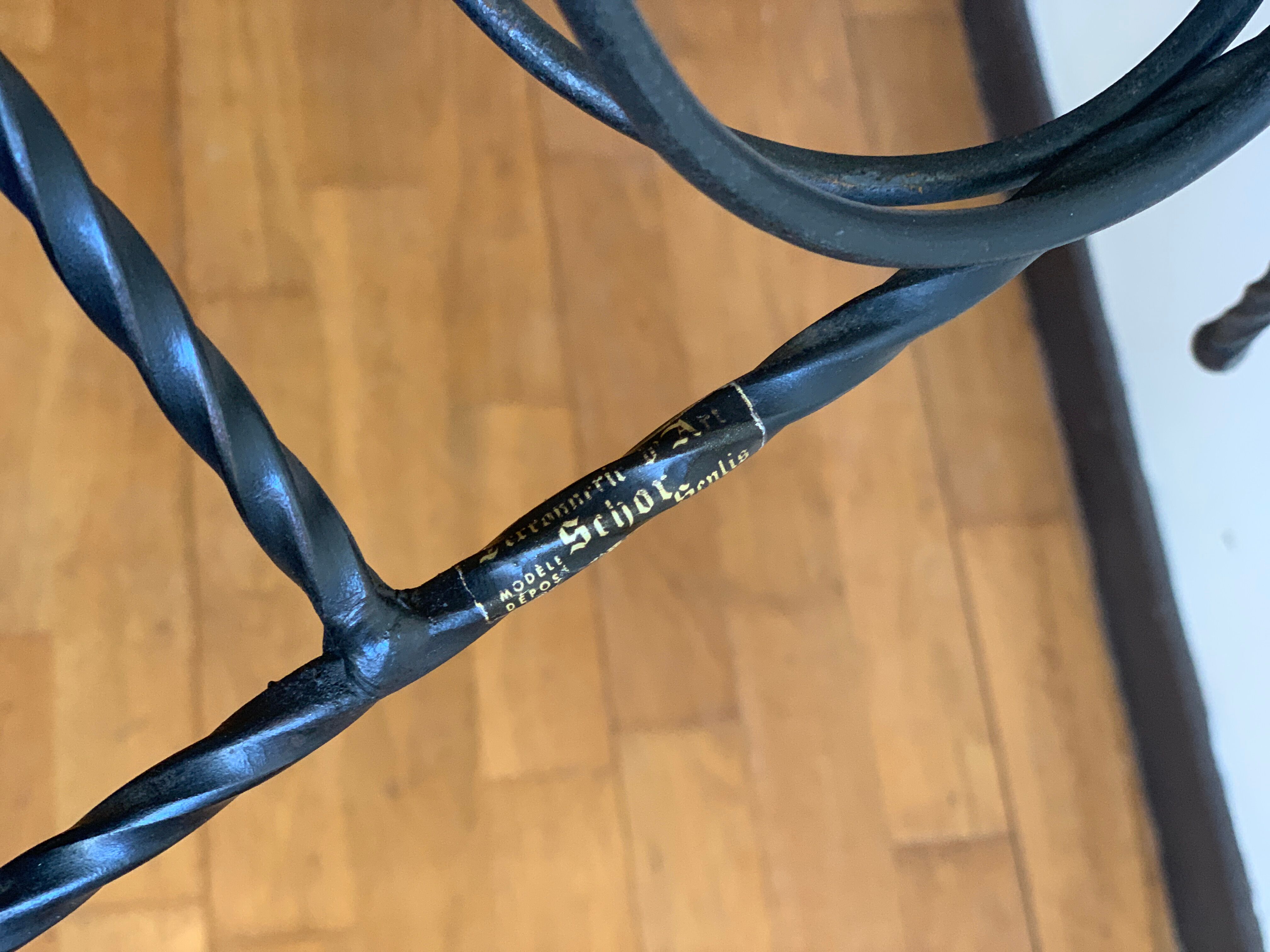 Wrought iron review door