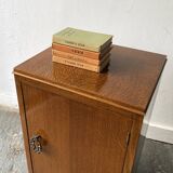 Vintage 1940’s bedside cabinet with decorative handle