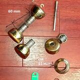 Brass door handles from the 60s