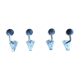 Lot de 4 patères d'école