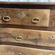 Antique curved walnut chest of drawers – 4 drawers
