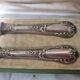 Solid silver meat cutlery