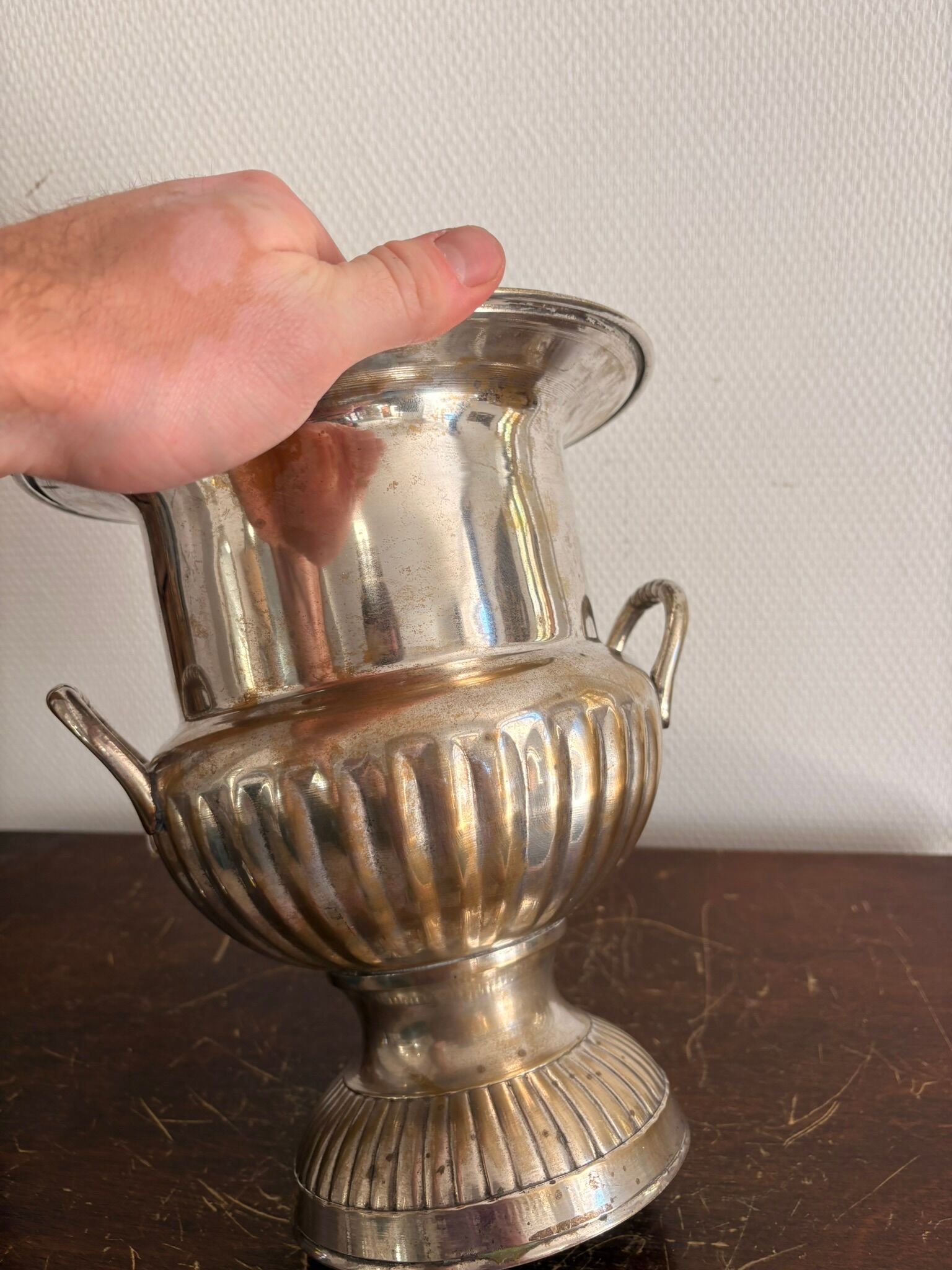 Antique Médicis Pot Vase Silver-Plated Classic Chic