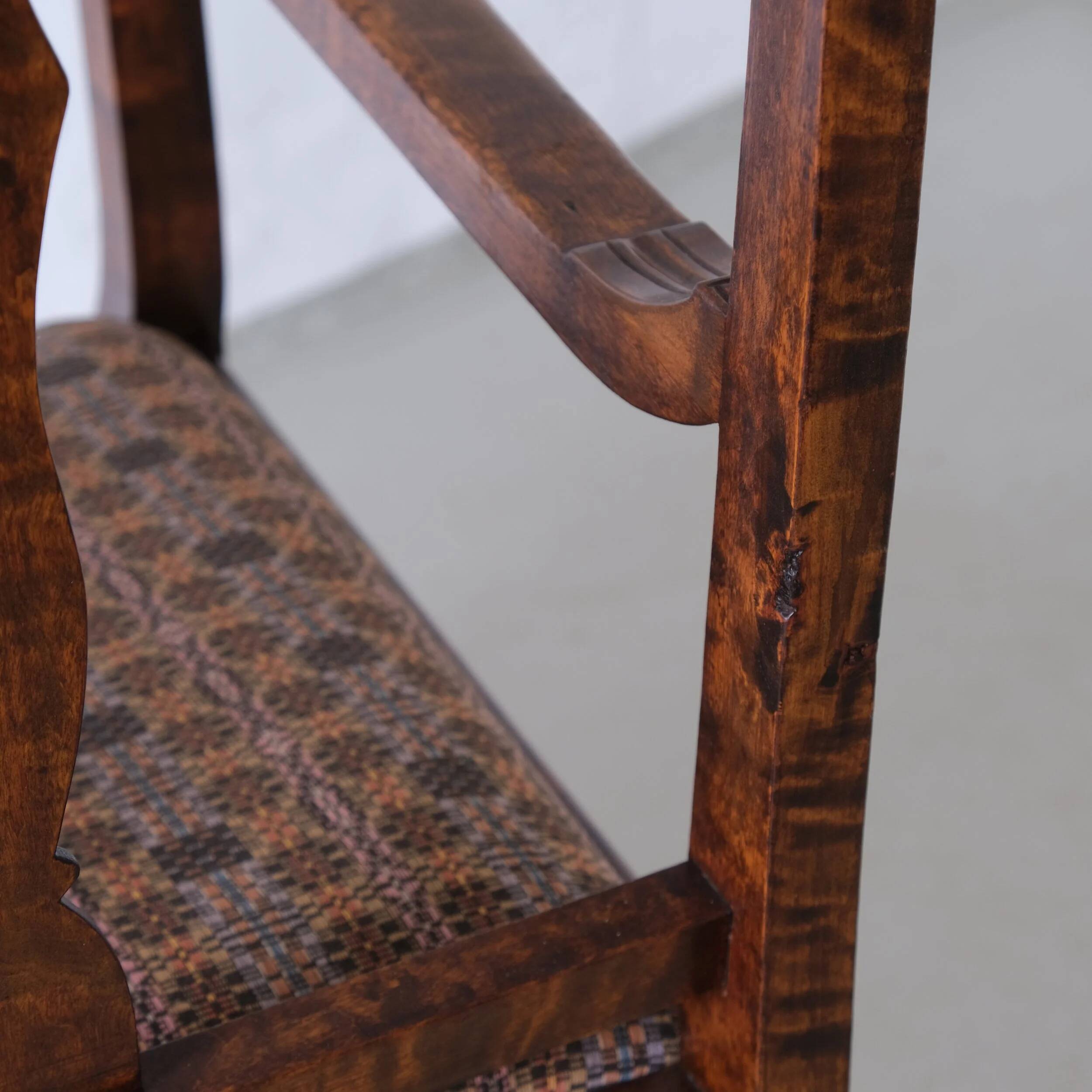 Biedermeier satin birch armchairs | Sweden | set of 2