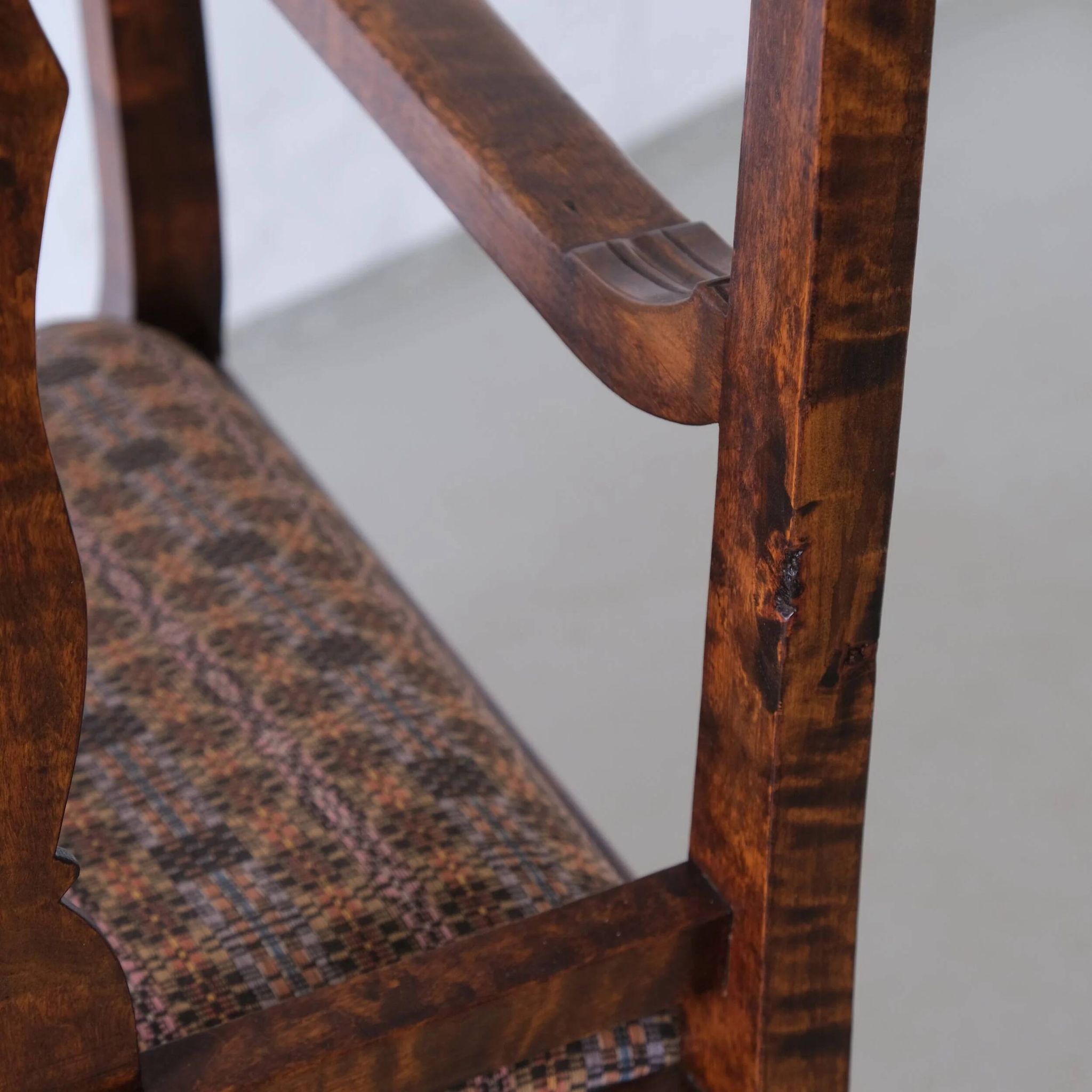 Biedermeier satin birch armchairs | Sweden | set of 2