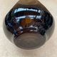 Antique daum nancy octagonal vase brown glass made in france 1930 vintage