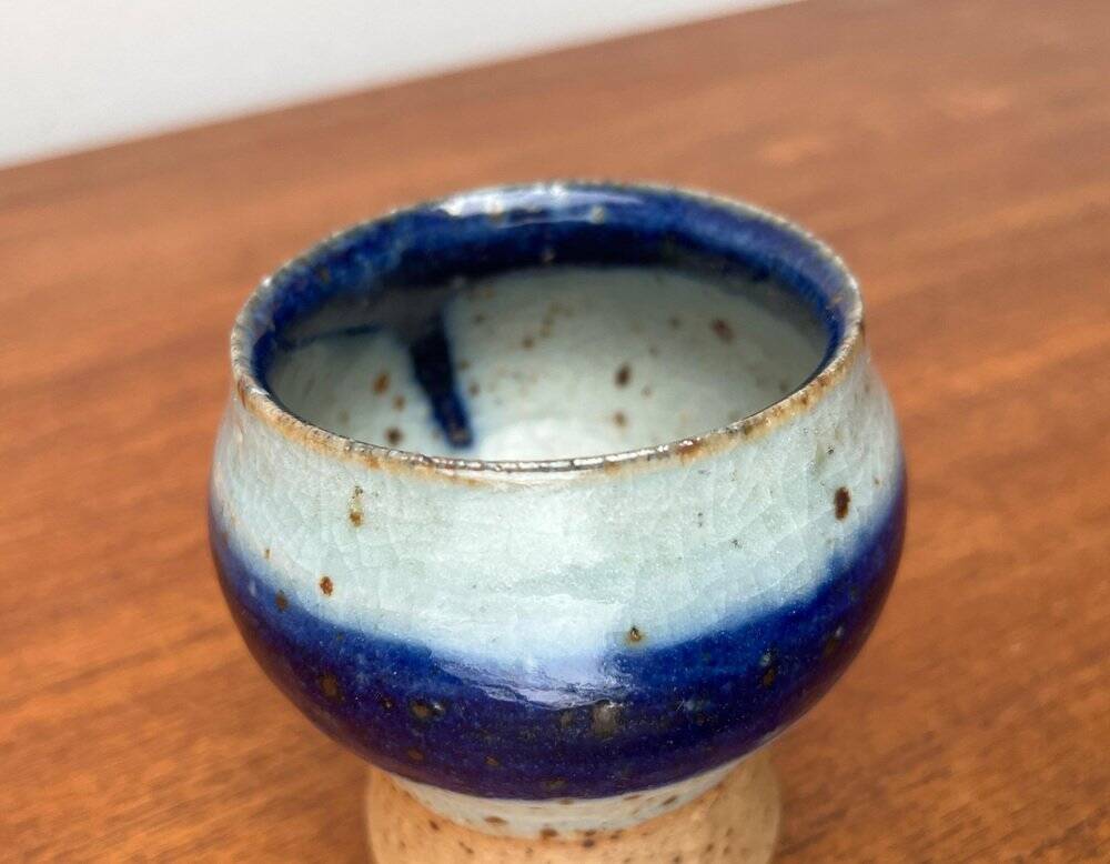 Ceramic mug vase by Danish studio artist Helle Allpass, Denmark, 1960s.