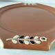 Large vintage two-tone brown and cream dish from the 50s and 60s