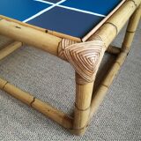 Table basse en rotin