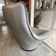 Mantis leather lounge chair ottoman footrest Gerard Van Den Berg 1970