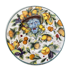Plat céramique italienne signé