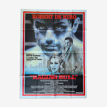 Affiche cinéma "Raging Bull" Robert de Niro, Boxe 120x160cm 1980