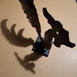 Handcrafted wrought iron sculpture