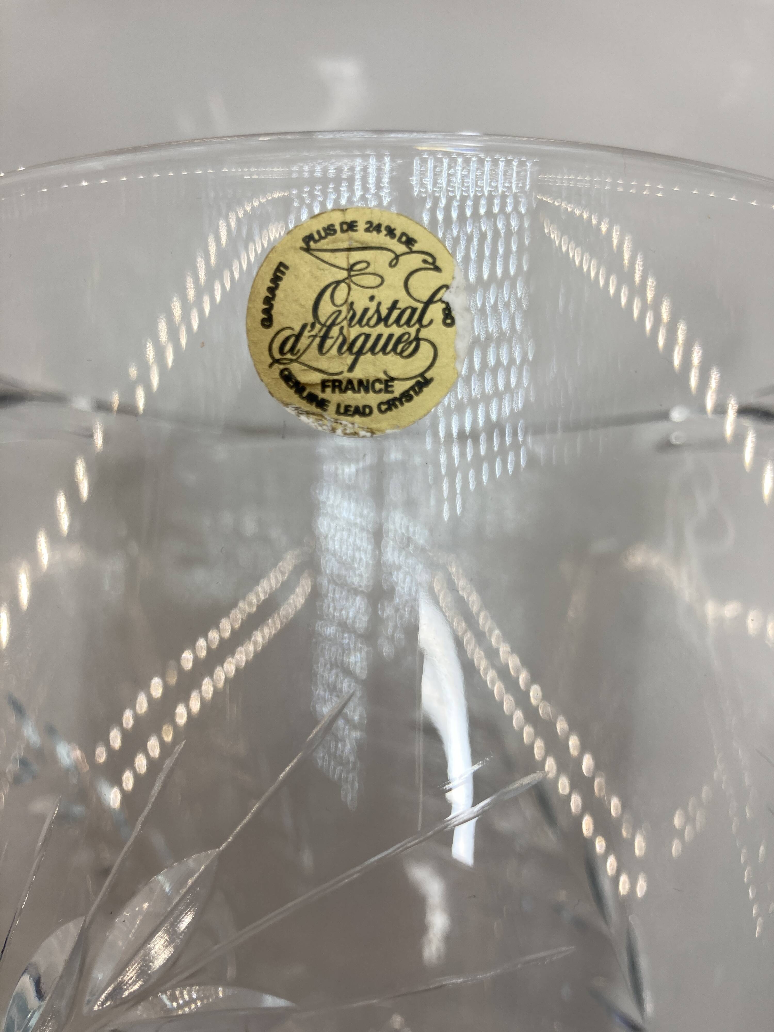 Cristal d'arques champagne seal